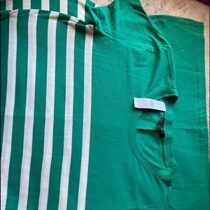 J Crew green T Shirt dress. New with tags.